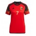 Belgien Kevin De Bruyne #7 Replika Hemma matchkläder Dam VM 2022 Korta ärmar